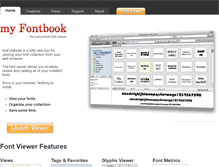 Tablet Screenshot of myfontbook.com